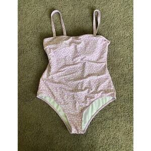 Purple Daisy Modest One Piece Swimsuit